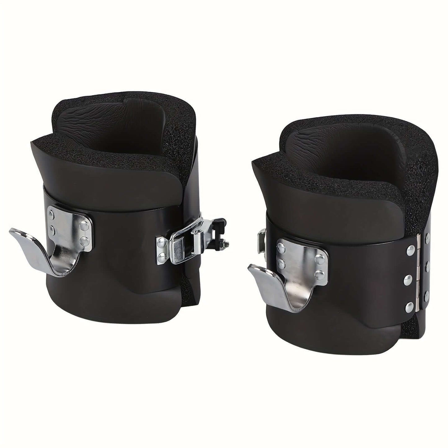 Solid Steel Frame Fitness Gravity/Inversion Boots(Black)-0