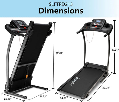Serenelife Serenelife Folding Treadmill Exercise Running Machine - Electric Motorized Running Exercise Equipment for Apartment Home/Office Jogging Compact Folding Easy Assembly