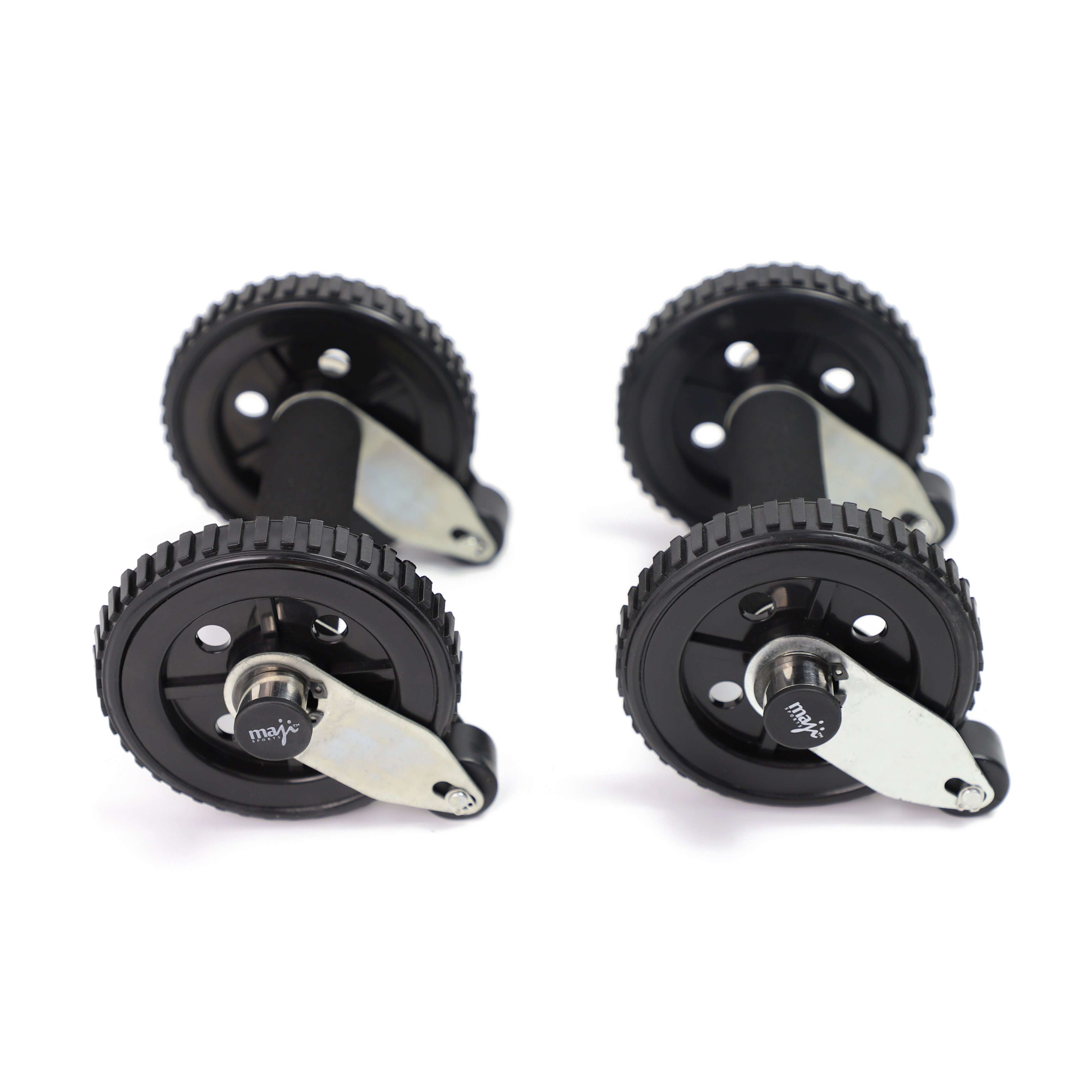 Maji Sports multi-functional ab rollers with active stop wheel function for ab workouts and push-ups.