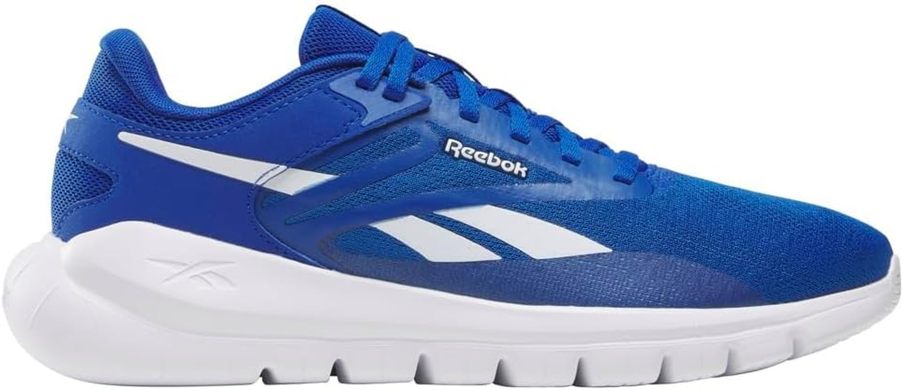 Reebok Split Flex athletic shoes with split sole design, featuring black and white color scheme and breathable mesh uppers.