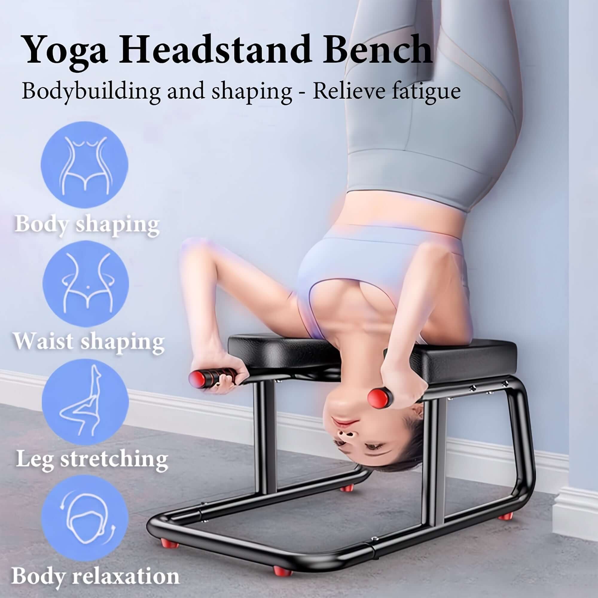 Upward Yoga Stool with Handrests Iron Frame product image 2