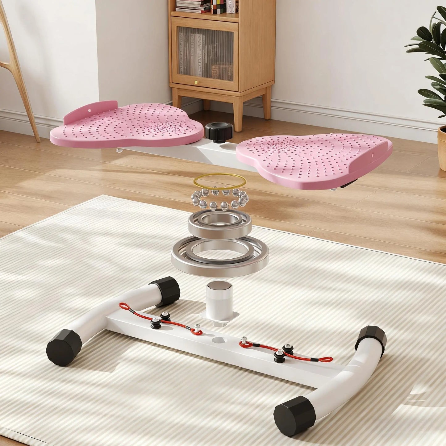 Waist Twist Machine - 300 Lbs Capacity Ab Board, Women'S Portable Exercise Equipment for Home Gym Aerobic Cardio Training