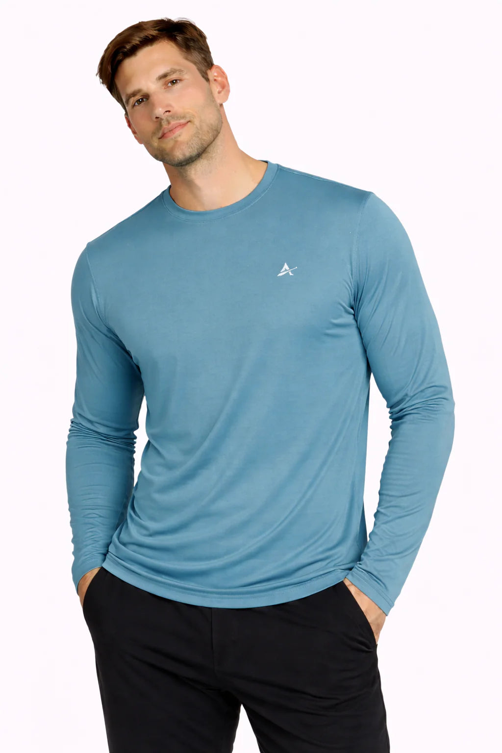 Men'S Cooling Crew Neck Long Sleeve T-Shirt