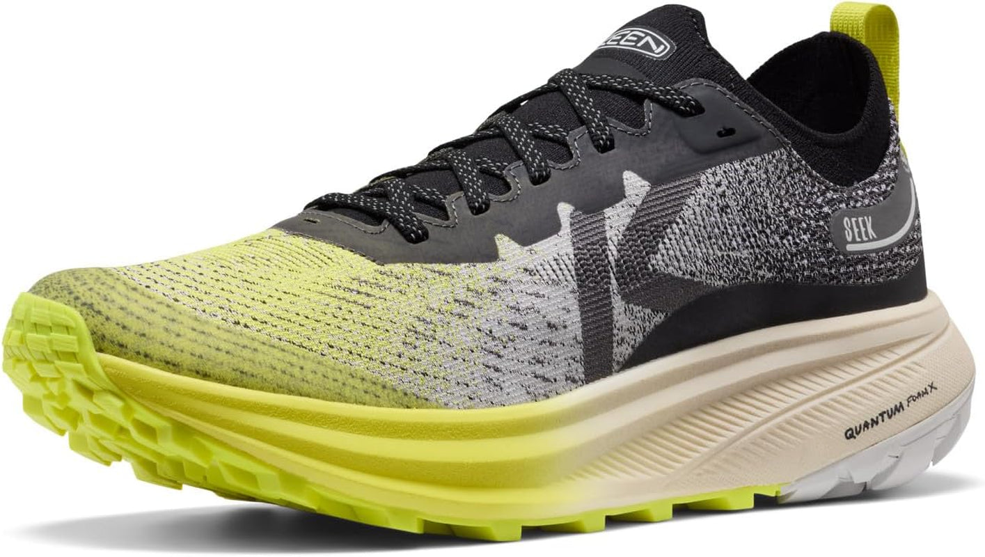 KEEN Seek trail running shoes with durable mesh uppers and rugged outsoles for outdoor trail running.