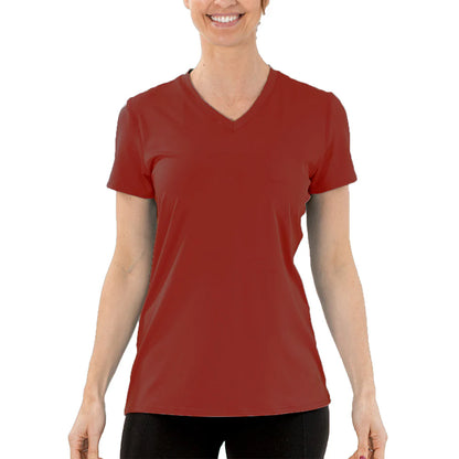 Women'S Cooling V-Neck Short Sleeve T-Shirt
