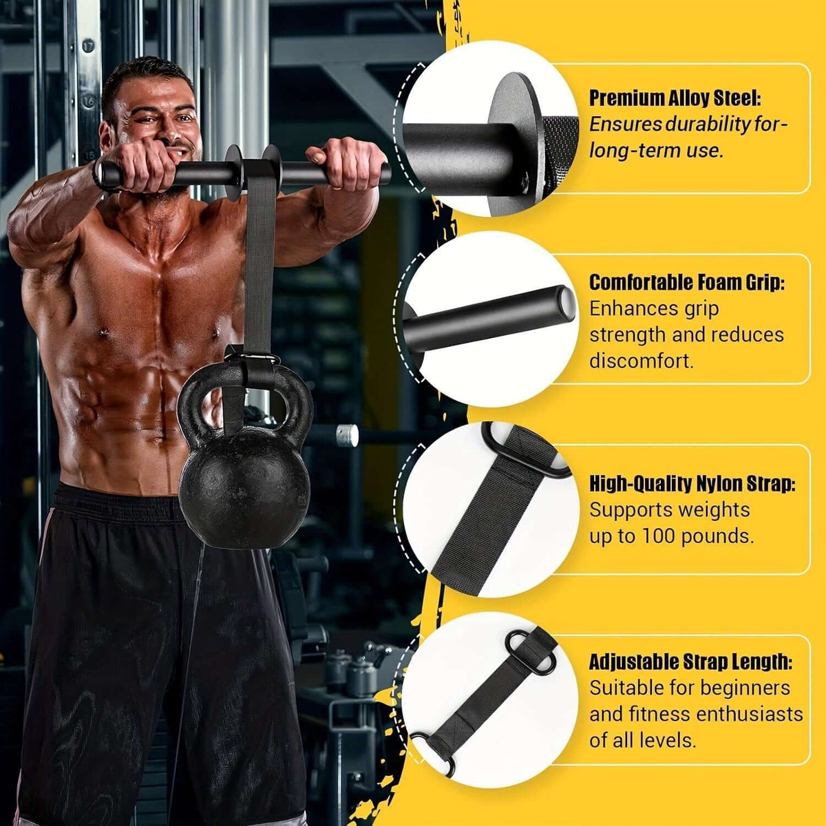 Athlete using an ultra-strong wrist strengthener for fitness training, showcasing premium design and ergonomic grip.