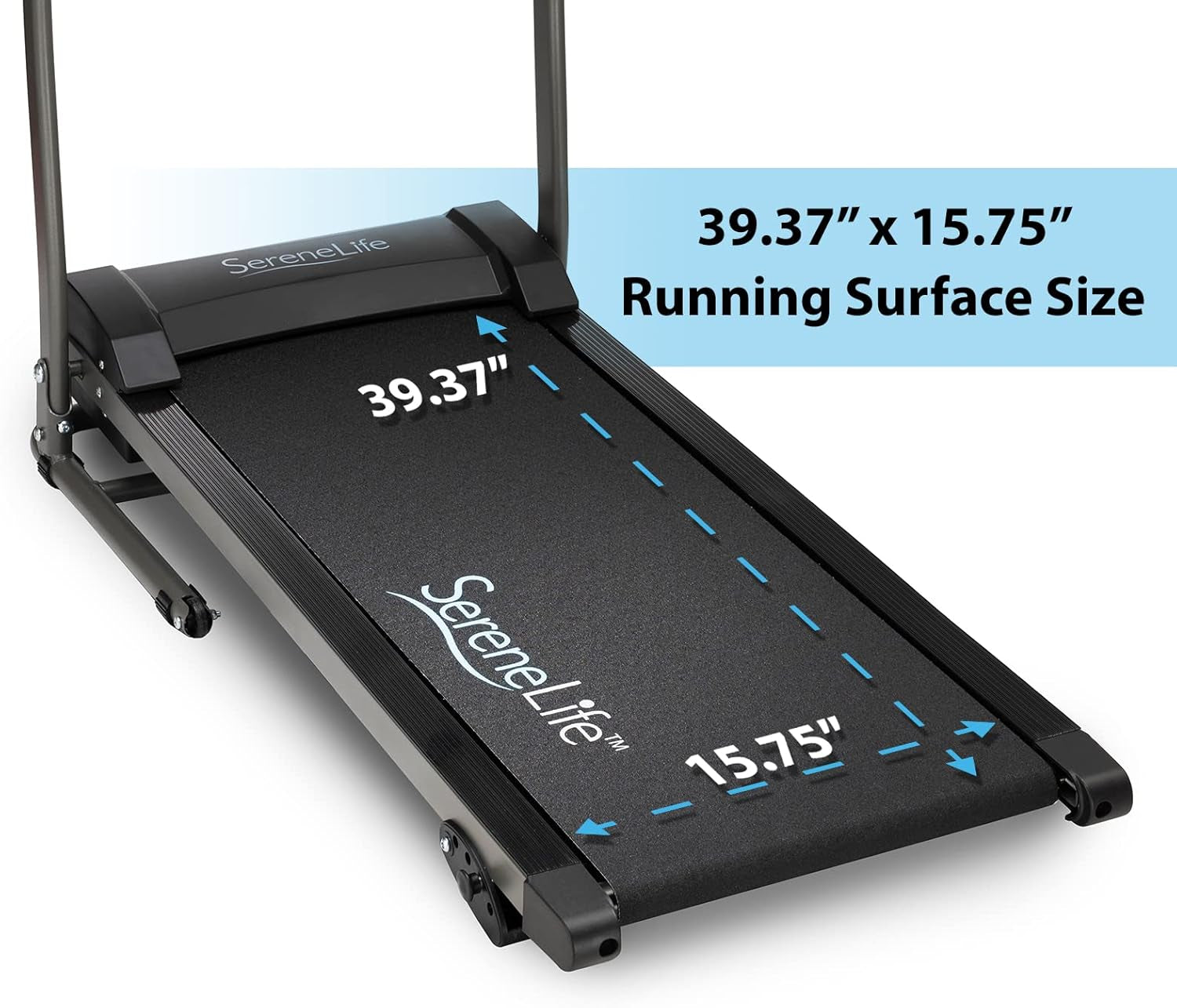 Serenelife Serenelife Folding Treadmill Exercise Running Machine - Electric Motorized Running Exercise Equipment for Apartment Home/Office Jogging Compact Folding Easy Assembly