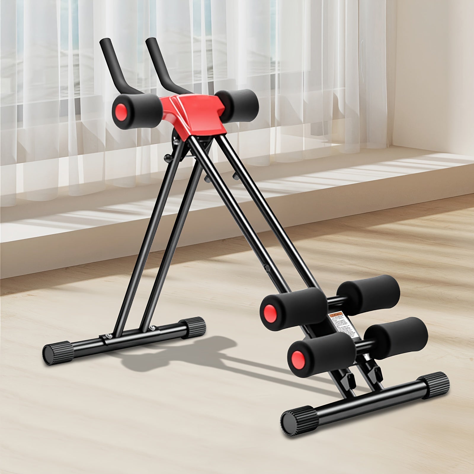 Adjustable foldable ab workout machine designed for home and gym fitness routines.