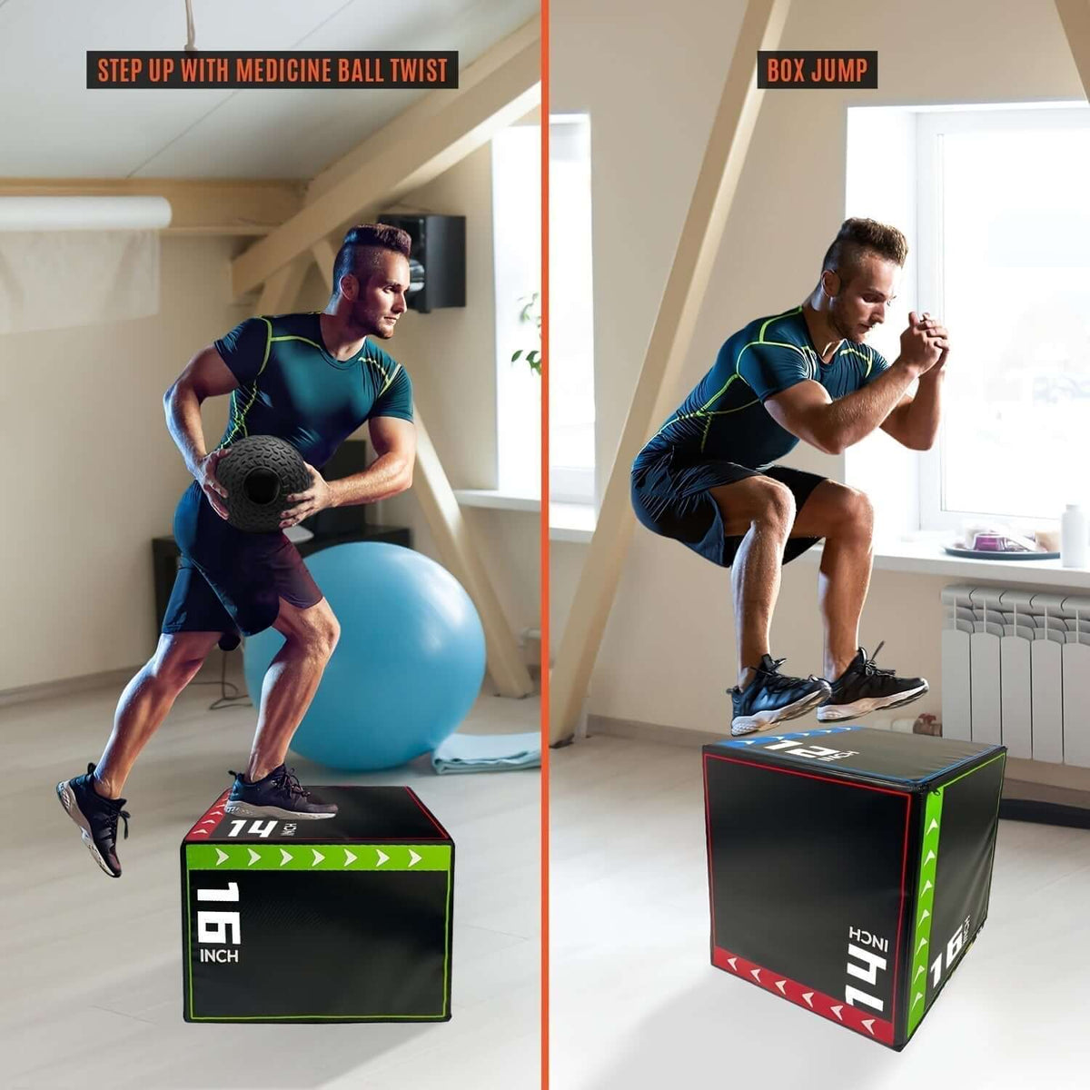 Versatile 3-In-1 Jump Box & Fitness Step(Black) product image 3
