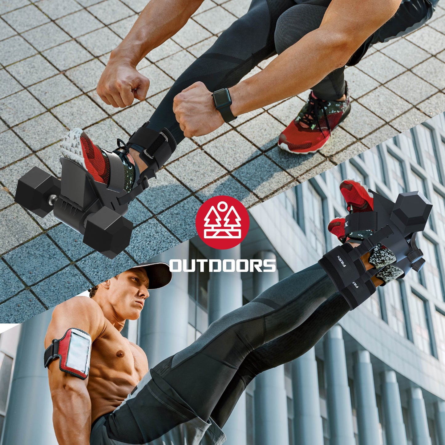 Adjustable Anklebell Leg Weight Adapter – Ankle Weight Dumbbell Attachment (Single)