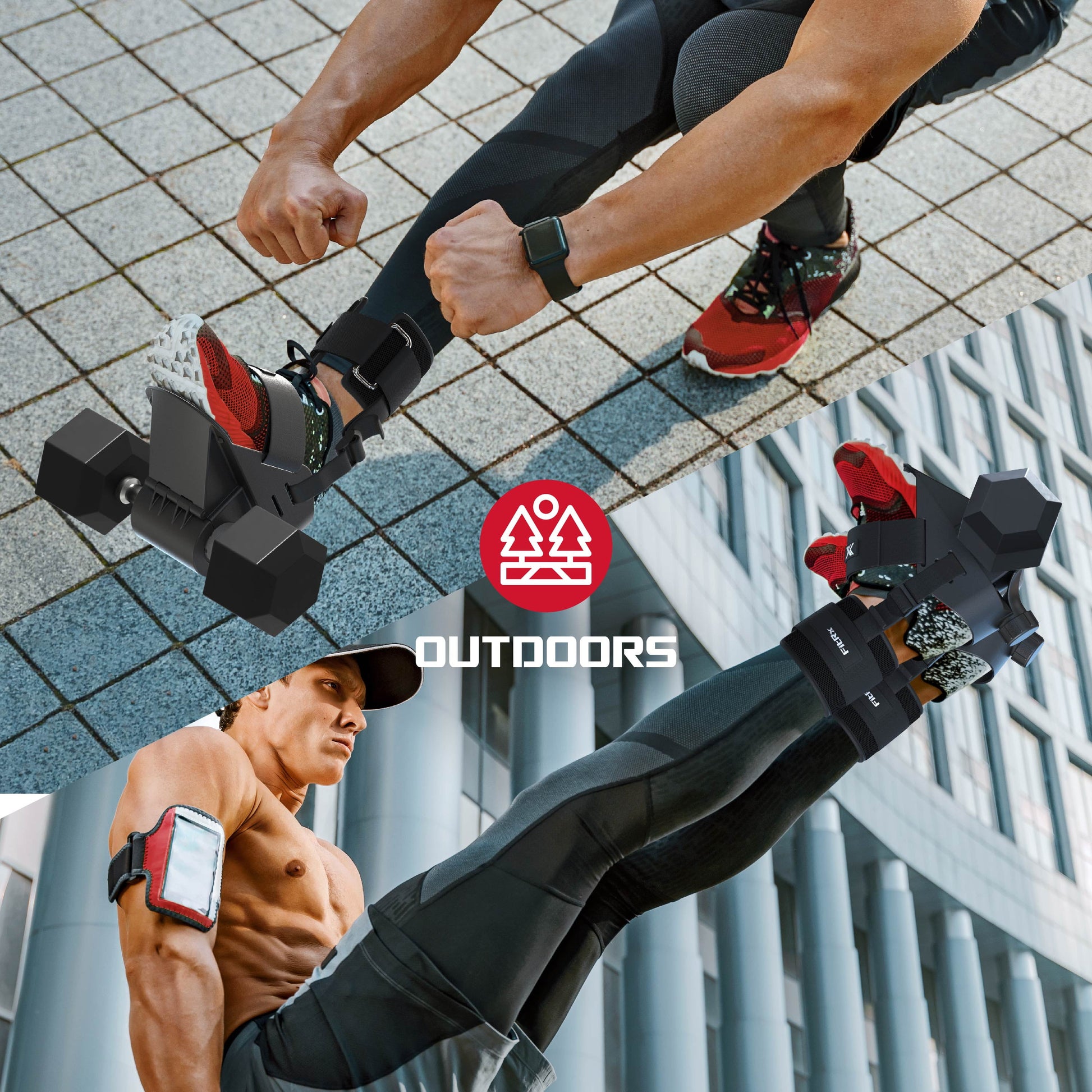 Adjustable Anklebell Leg Weight Adapter – Ankle Weight Dumbbell Attachment (Single)