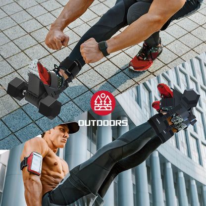 Adjustable Anklebell Leg Weight Adapter – Ankle Weight Dumbbell Attachment (Single)