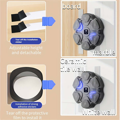 Wireless Wall Punching Pad with Gloves-1