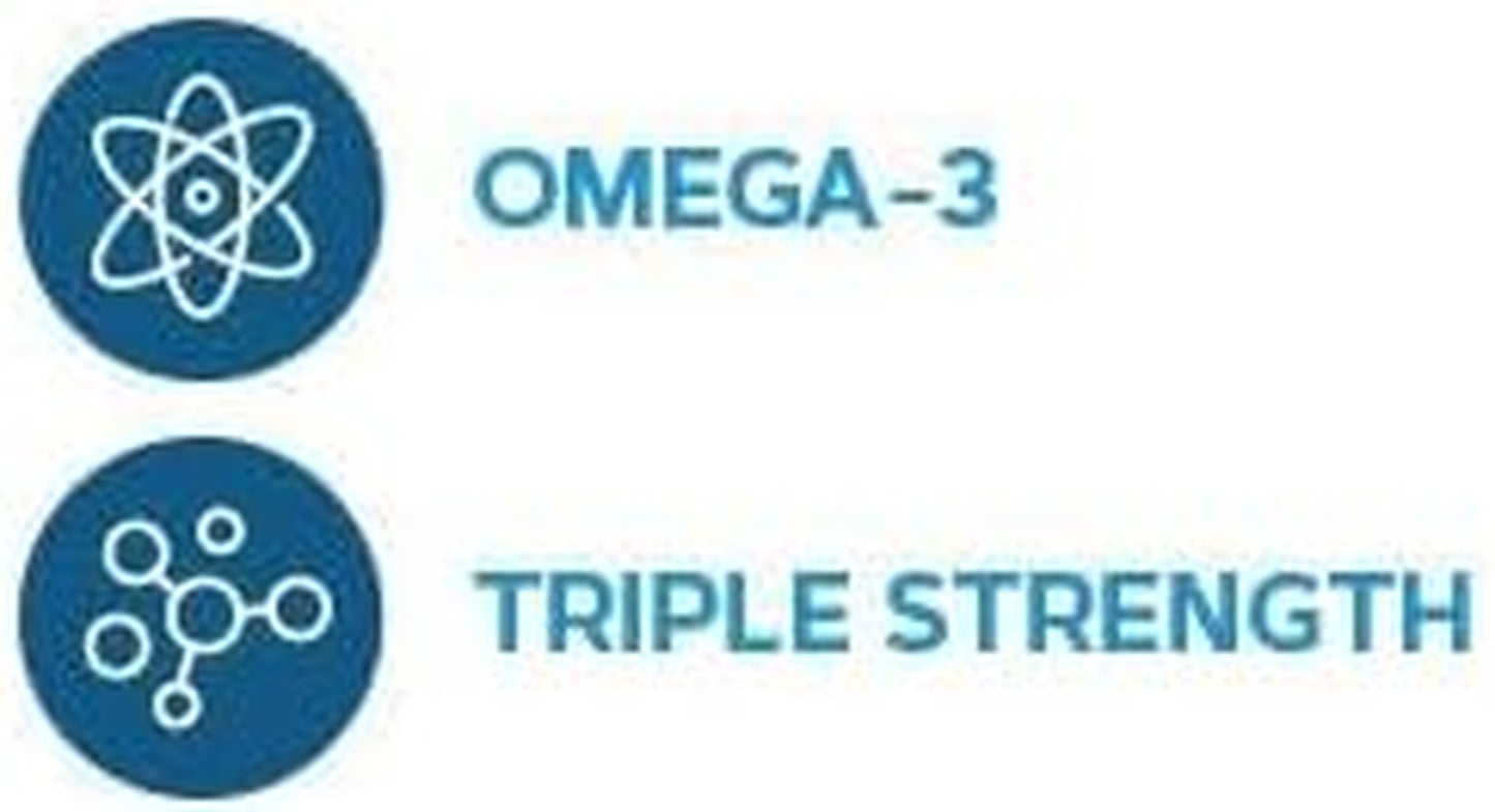 GNC Triple Strength Fish Oil Omega 3 Supplement, 1000Mg EPA and DHA, Supports Heart, Brain, Skin, Eye and Joint Health, 210 Softgels