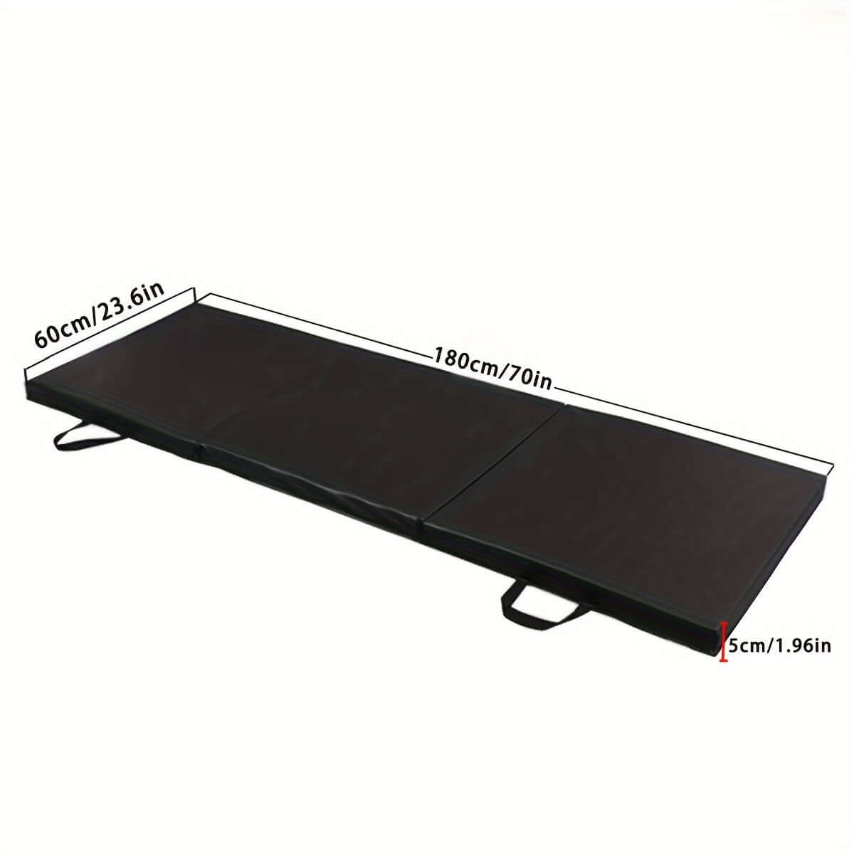 Ultra-Durable folding balance mat dimensions 180cm x 60cm x 5cm, ideal for home and gym use, anti-tear balance mat.