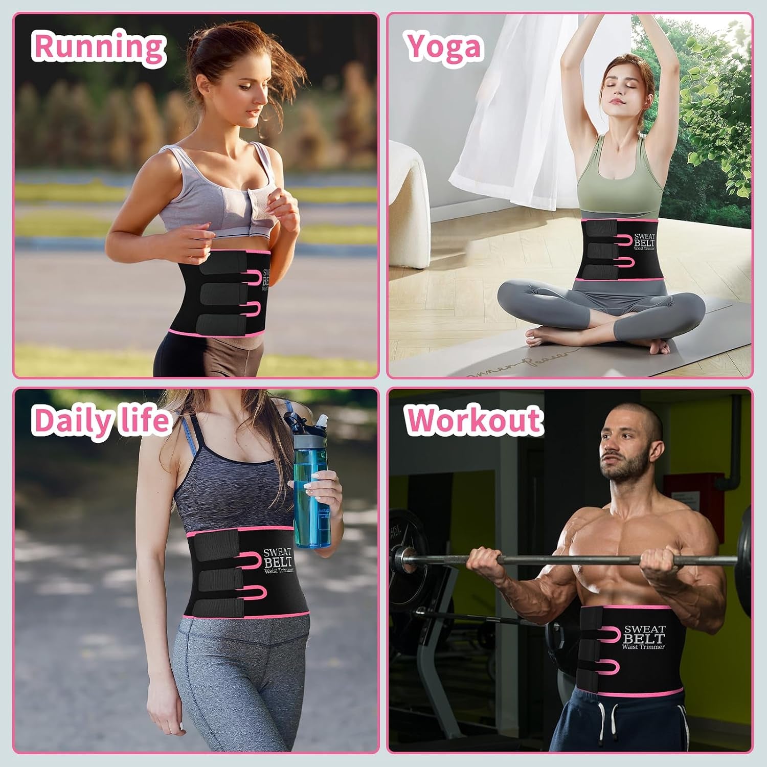 Ultimate Sweat Waist Trainer for Effective Fat Loss - Unisex Waist Trimmer & Stomach Wrap for Enhanced Workouts