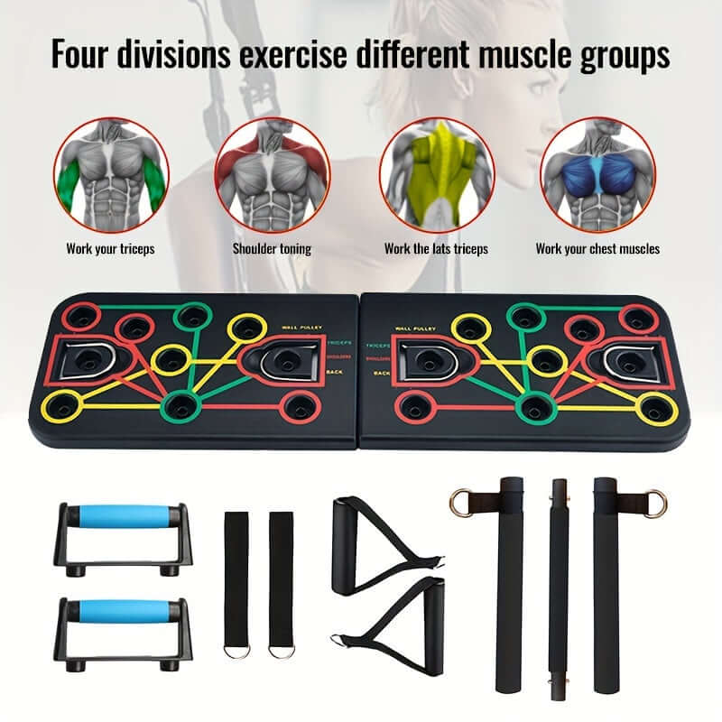 Push-Up Board Set with Resistance Bands product image 2