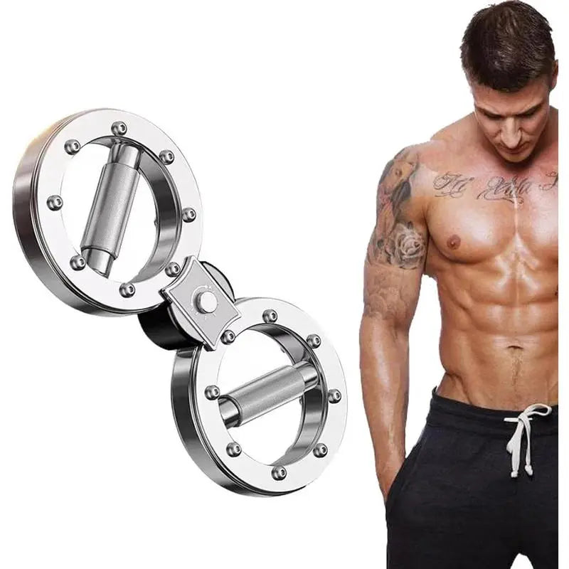 Fitness Essentials 2026 adjustable resistance speed arm strength machine with figure-8 wheel for wrist, forearm, and grip training.