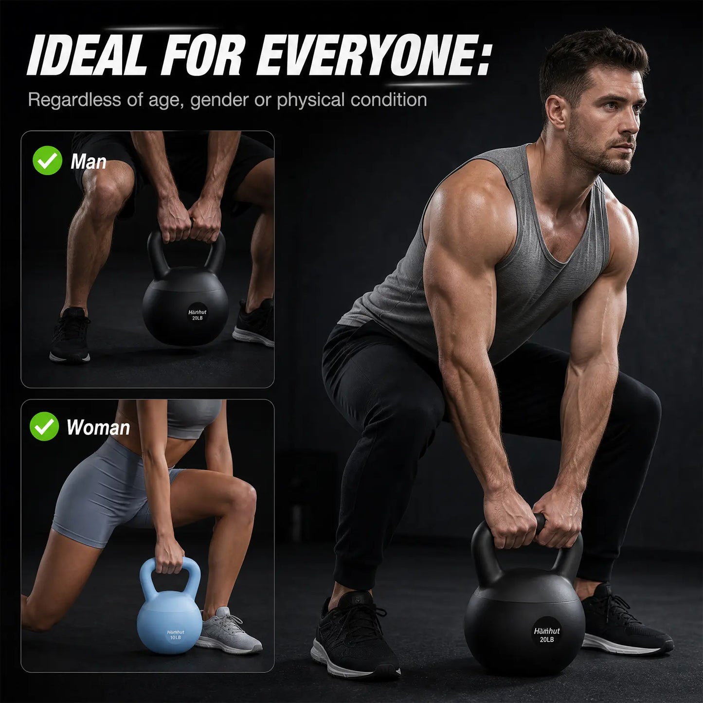 Soft Kettlebell with Handle - Home Gym Weight Training Equipment for Strength Conditioning, Core Training