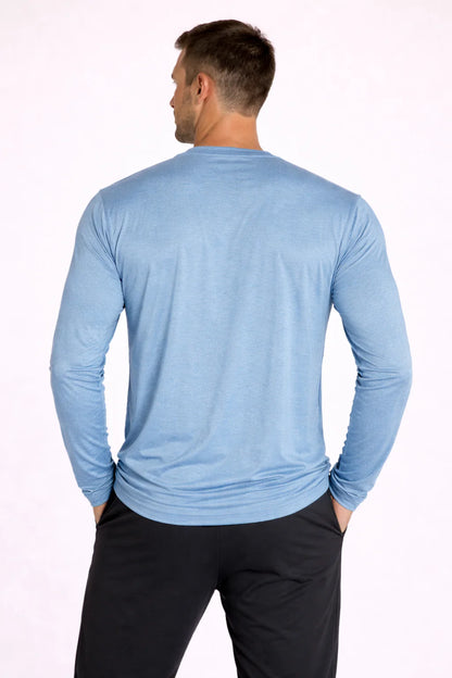 Men'S Cooling Crew Neck Long Sleeve T-Shirt