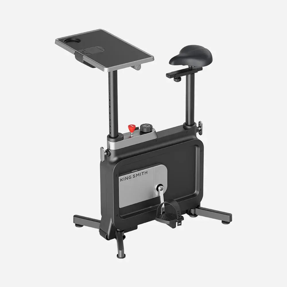 Fitness Essentials Walking Pad W1B foldable exercise bike with low noise motor, wheels, dual shock absorption, suitable for home, office, outdoor use.