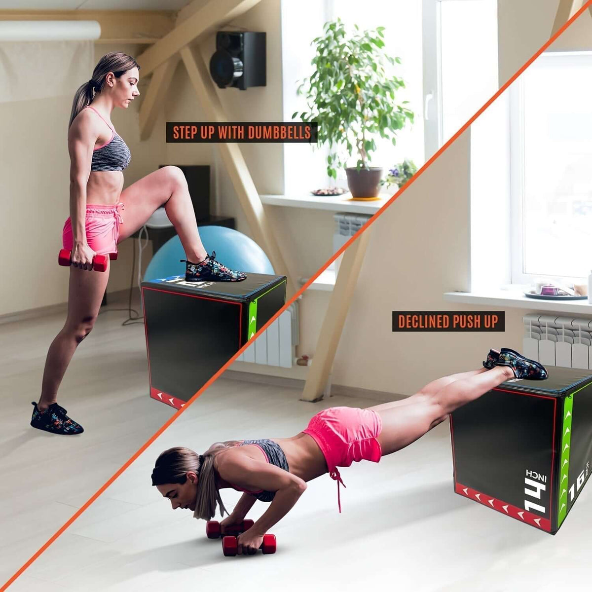 Versatile 3-In-1 Jump Box & Fitness Step(Black) product image 4