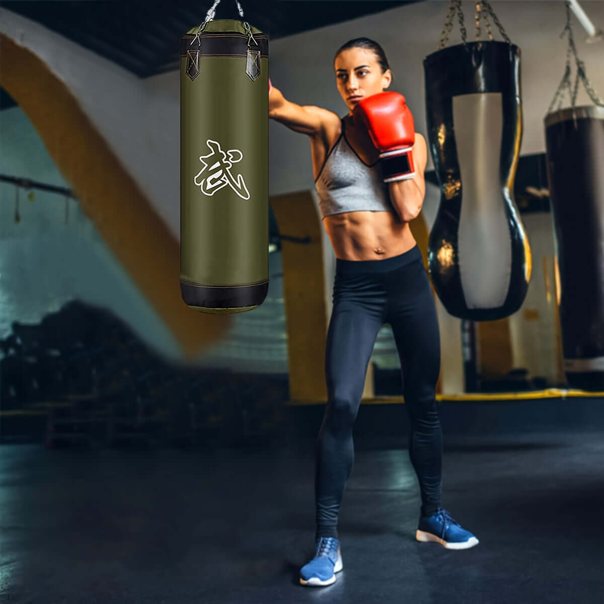 1 Set 60Cm Heavy-Duty Hanging Boxing Sandbag(Black) product image 4