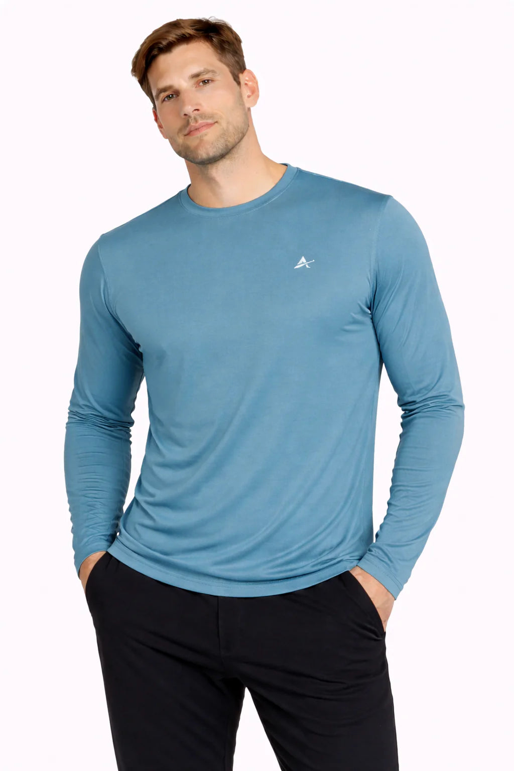 Men'S Cooling Crew Neck Long Sleeve T-Shirt