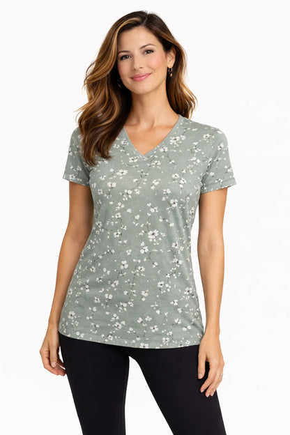 Women'S Cooling V-Neck Short Sleeve T-Shirt
