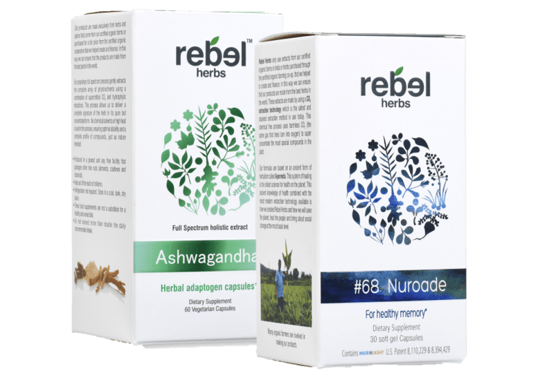 Brain stress supplement bundle featuring Ashwagandha and Nuroade herbal capsules for mental wellness.