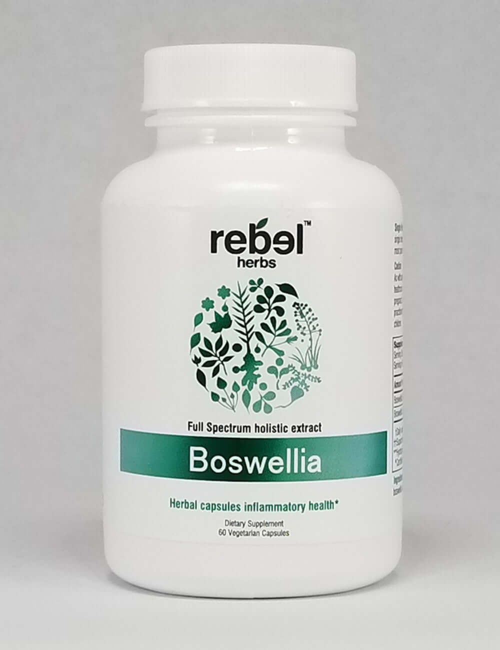 Boswellia Capsules for active lifestyle, herbal supplement promoting inflammatory health, 60 vegetarian capsules.