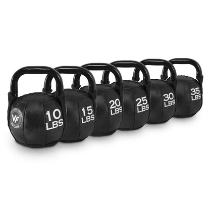 Fitness Essentials soft kettlebell in 10 pounds, lightweight exercise kettlebell for strength training and workouts.