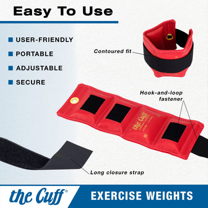 Brown Fitness Essentials 10 lb adjustable ankle and wrist weight for yoga, running, cardio, and physical therapy.