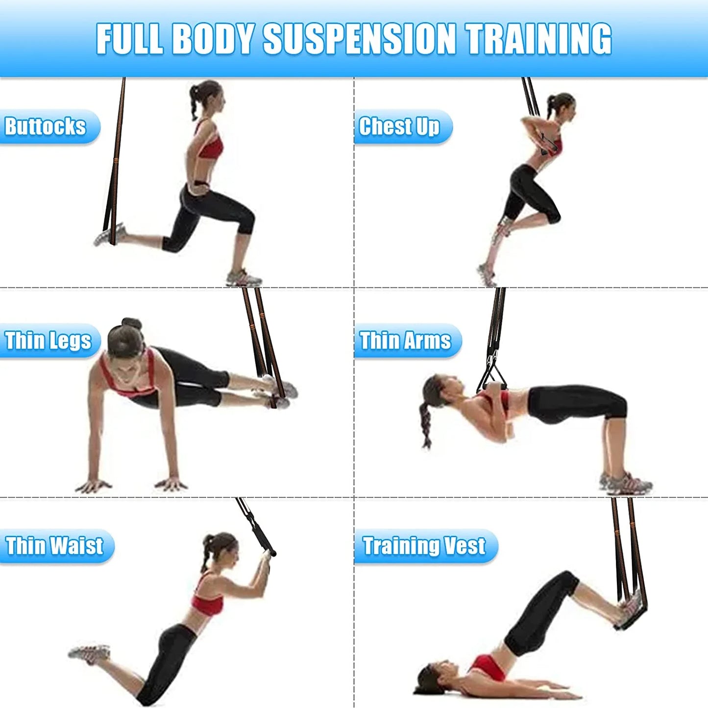 Nylon door anchor strap for resistance bands, part of Fitness Essentials 3-piece set, suitable for home gym resistance exercise.