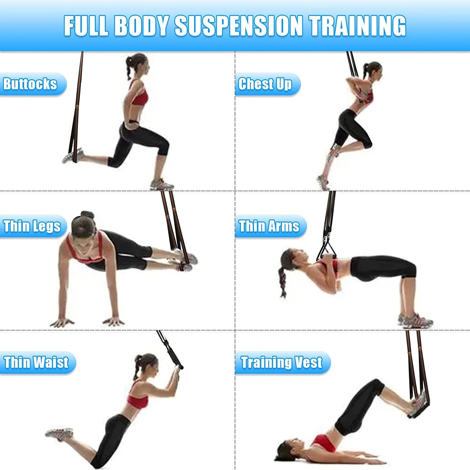 Nylon door anchor strap for resistance bands, part of Fitness Essentials 3-piece set, suitable for home gym resistance exercise.