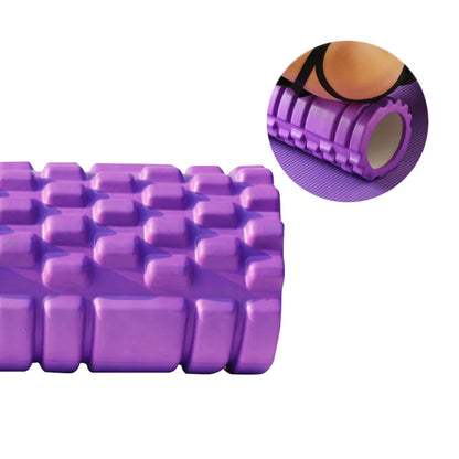 Fitness Essentials yoga foam roller, 26/33cm Pilates back muscle massage column for fitness, therapy, and muscle relaxation.