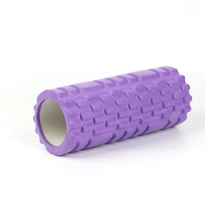 Fitness Essentials 26/33cm foam yoga column for Pilates, back massage, muscle relief, and fitness exercises at home or gym.
