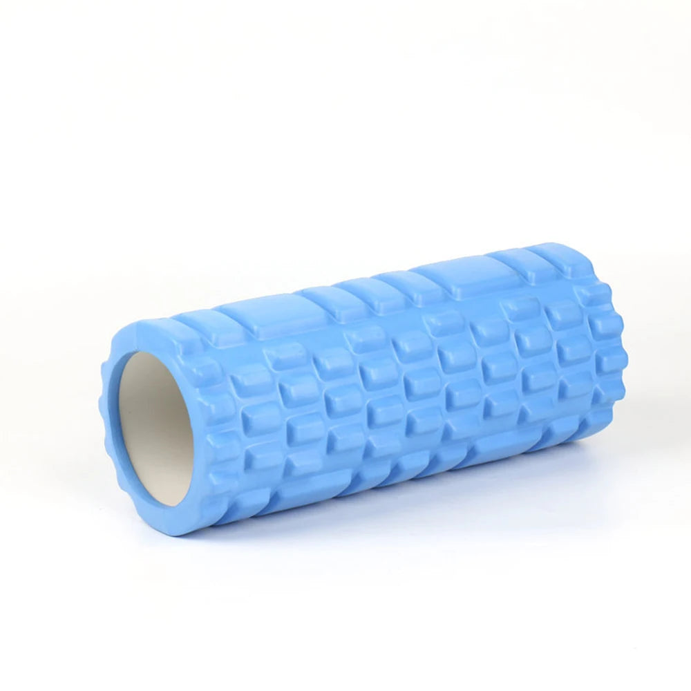 Fitness Essentials yoga foam roller, 26/33cm back muscle massage and Pilates fitness tool for gym and home use.
