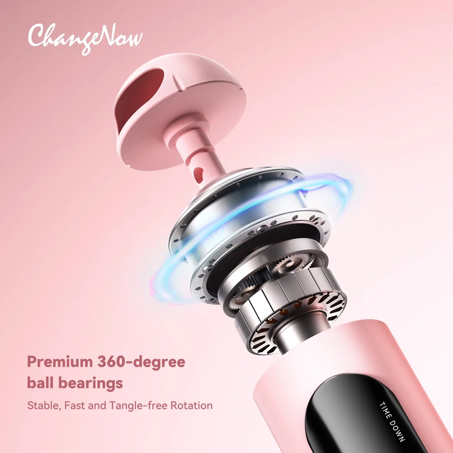 Pink CHANGENOW cordless jump rope with LED display, high-precision chip, and ball option, ideal for home workout fitness.