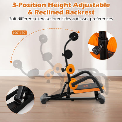 Fitness Essentials core ab trainer bench for abdominal exercises, gym workout, and stomach toning.