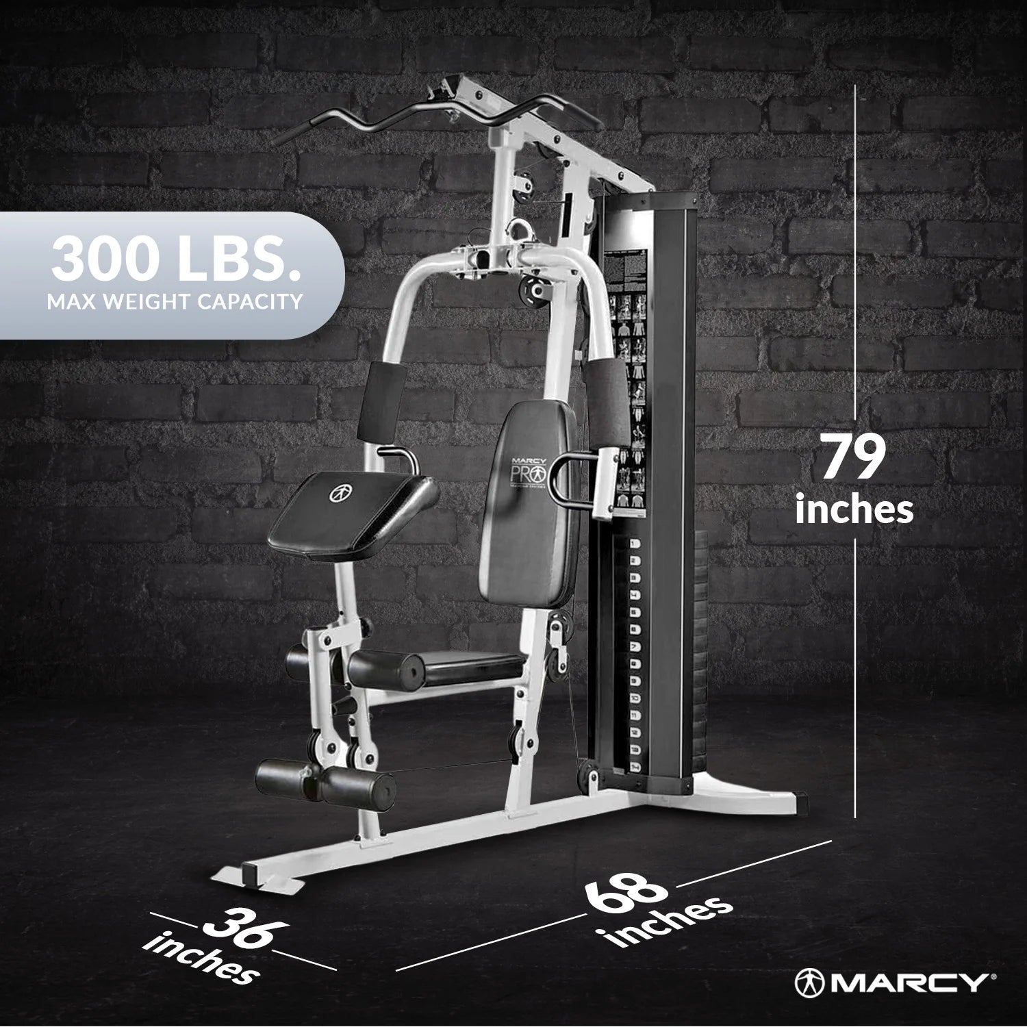 Fitness Essentials home gym workout station with weights, fully body training system for strength and fitness at home