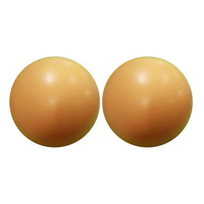Pink 25cm Fitness Essentials yoga ball for Pilates, core training, and home workouts, shown on a clean workout space.