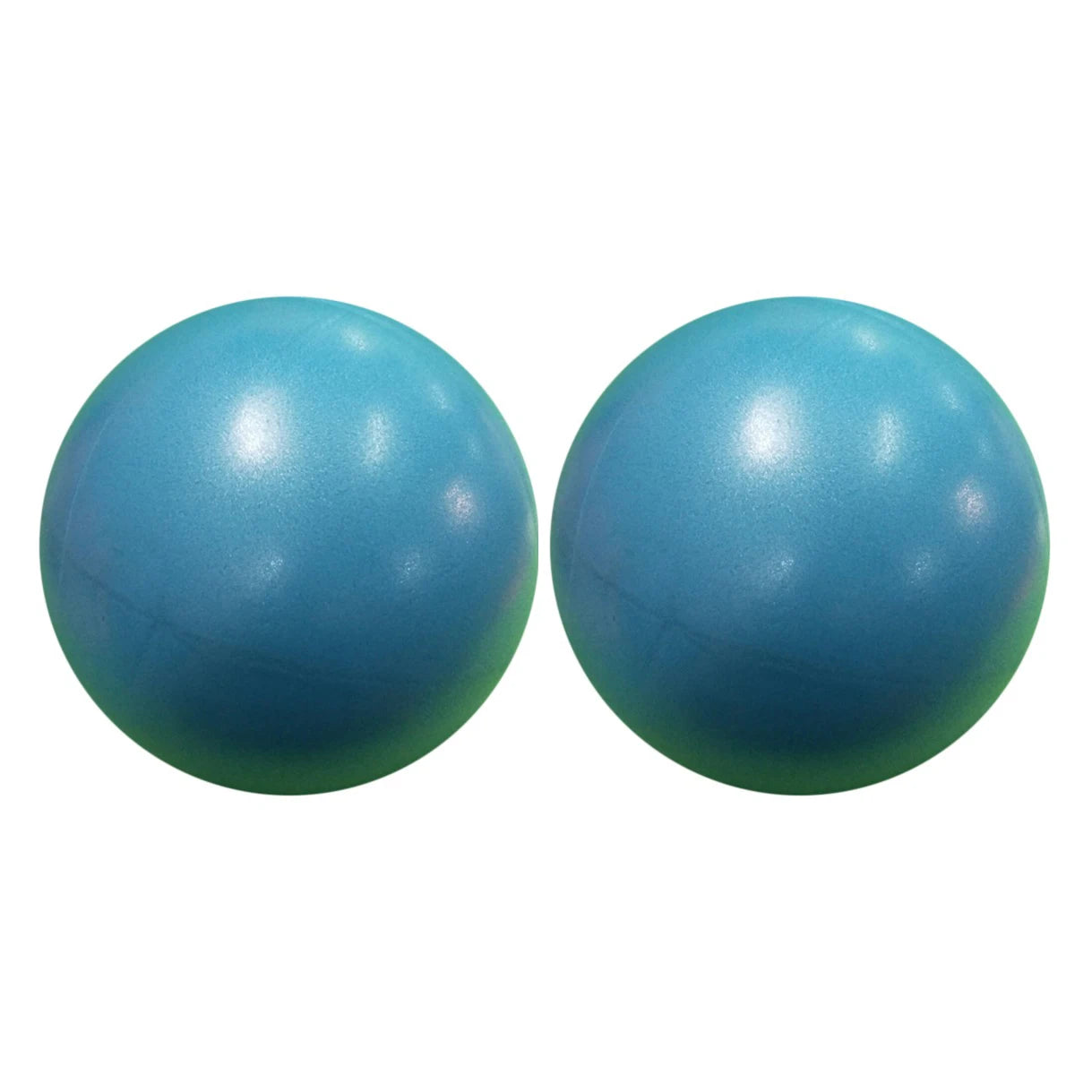 Pink 25cm Fitness Essentials yoga ball used for Pilates, core training, and home workouts, shown inflated and ready for exercise.