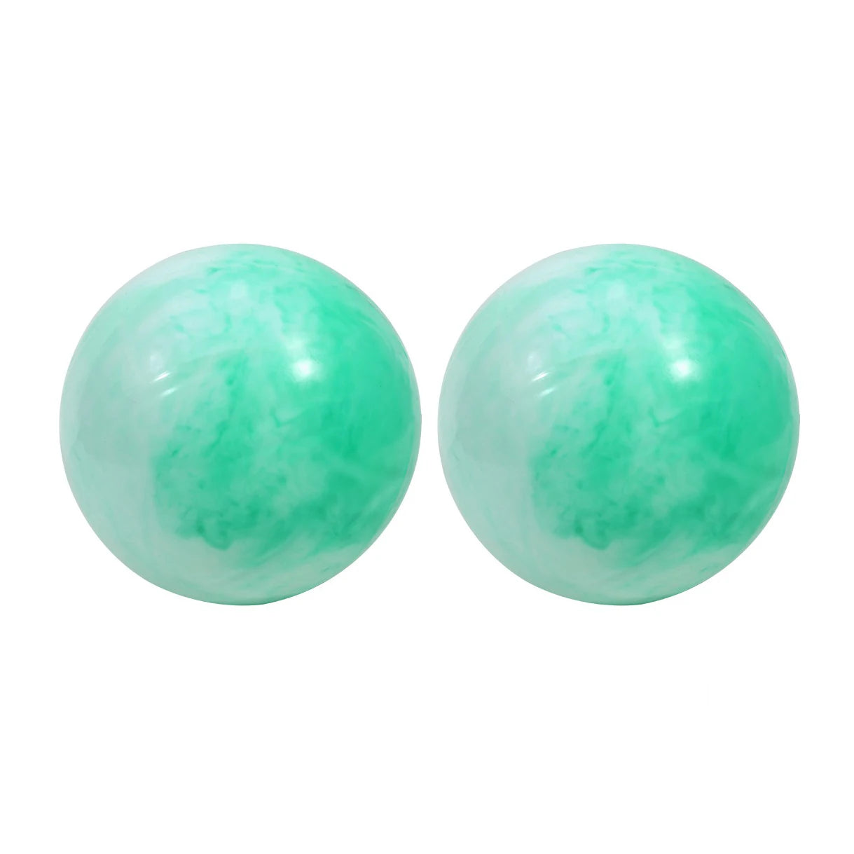 Pink 25cm Fitness Essentials yoga ball for Pilates, core training, and home workouts, shown on a clean workout mat.