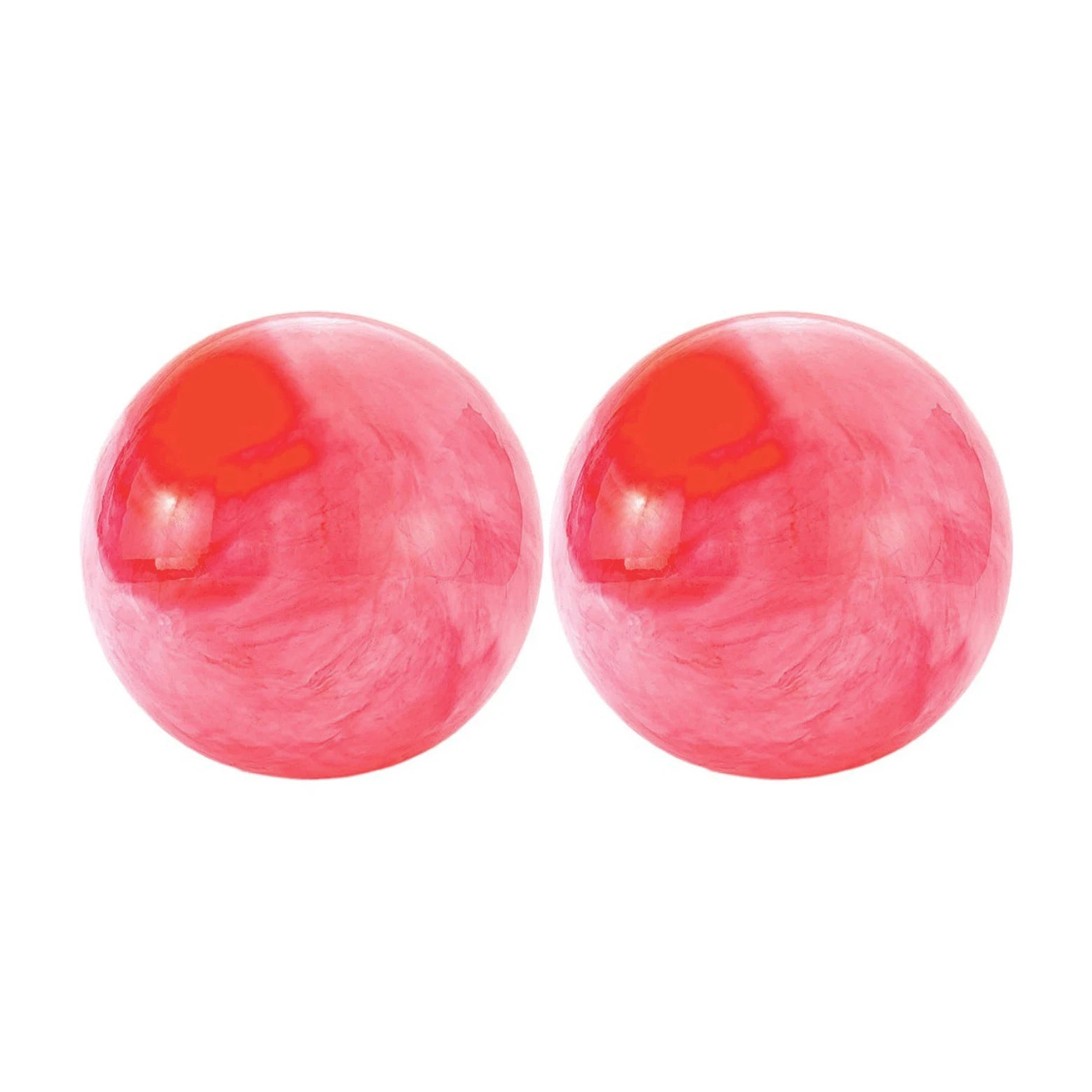 Pink 25cm Fitness Essentials yoga ball for Pilates, core training, and home workouts, shown on a clean workout space.
