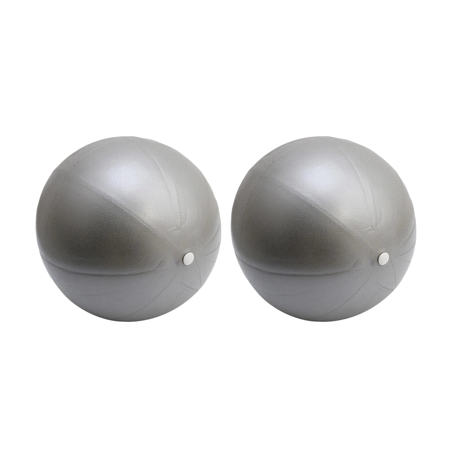 Pink 25cm Fitness Essentials yoga ball for Pilates, core training, and home workouts, shown on a light background.