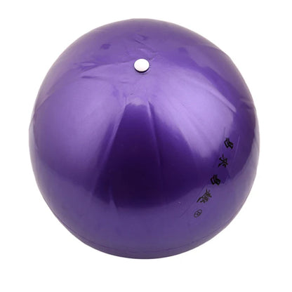 Pink 25cm Fitness Essentials yoga ball for Pilates, core training, and home workouts, shown inflated and ready for exercise.