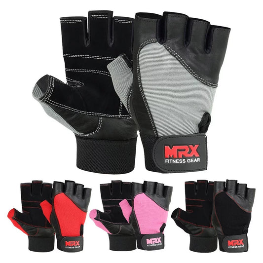 Grey Fitness Essentials weight lifting gloves for gym training, suitable for men and women, designed for bodybuilding and workout support.