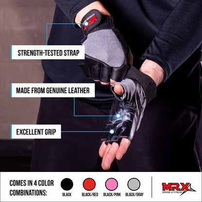 Grey Fitness Essentials weight lifting gloves for gym training and bodybuilding, designed for men and women, size small.