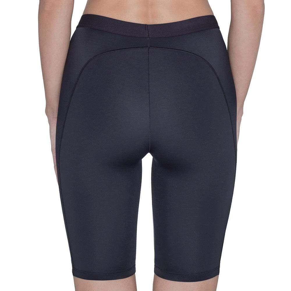 Womens fitness shorts for workouts, showcasing the stylish back view and flexible fabric for optimal performance.